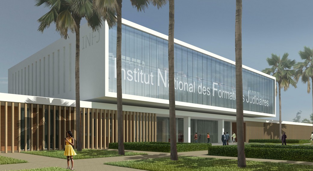 Travaux de construction de l'Institut National de Formation Judiciaire (INFJ)