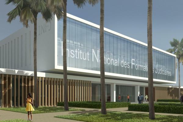 Travaux de construction de l'Institut National de Formation Judiciaire (INFJ)